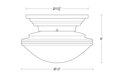 Deco Schoolhouse Flushmount